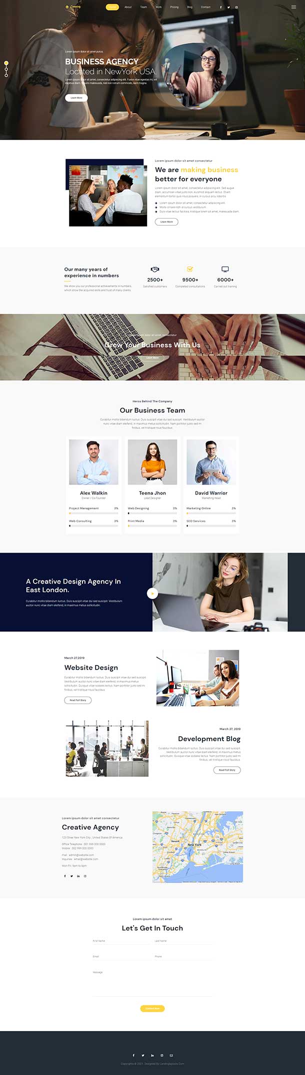 Creative Agency Landing Pages